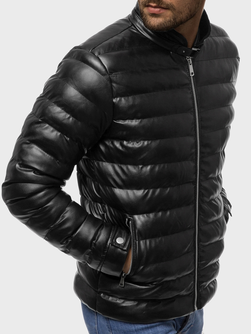 Мъжко яке черно OZONEE O/9025