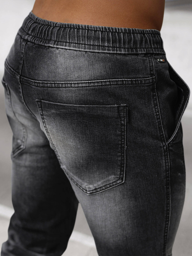 Мъжки дънки jogger черни OZONEE NB/MP0115N