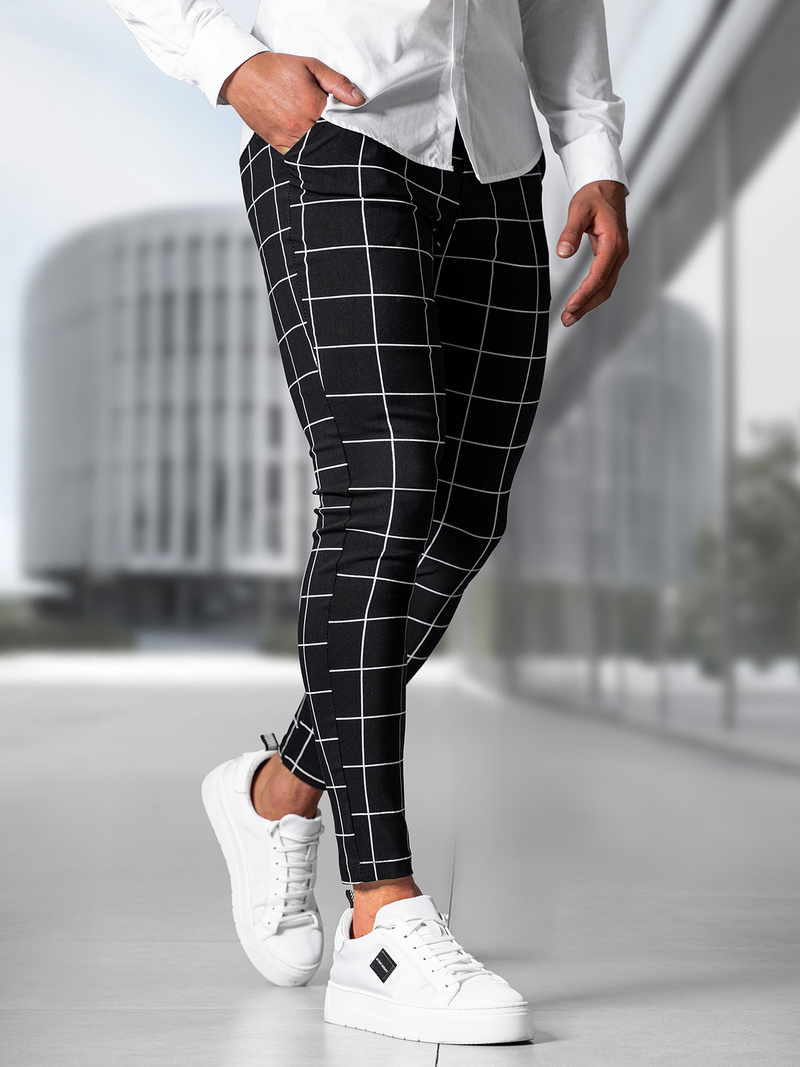 Мъжки панталони черни OZONEE O/P4009Z