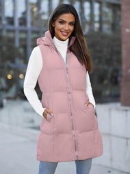 Дамска жилетка прахово розово OZONEE JS/M721/46Z