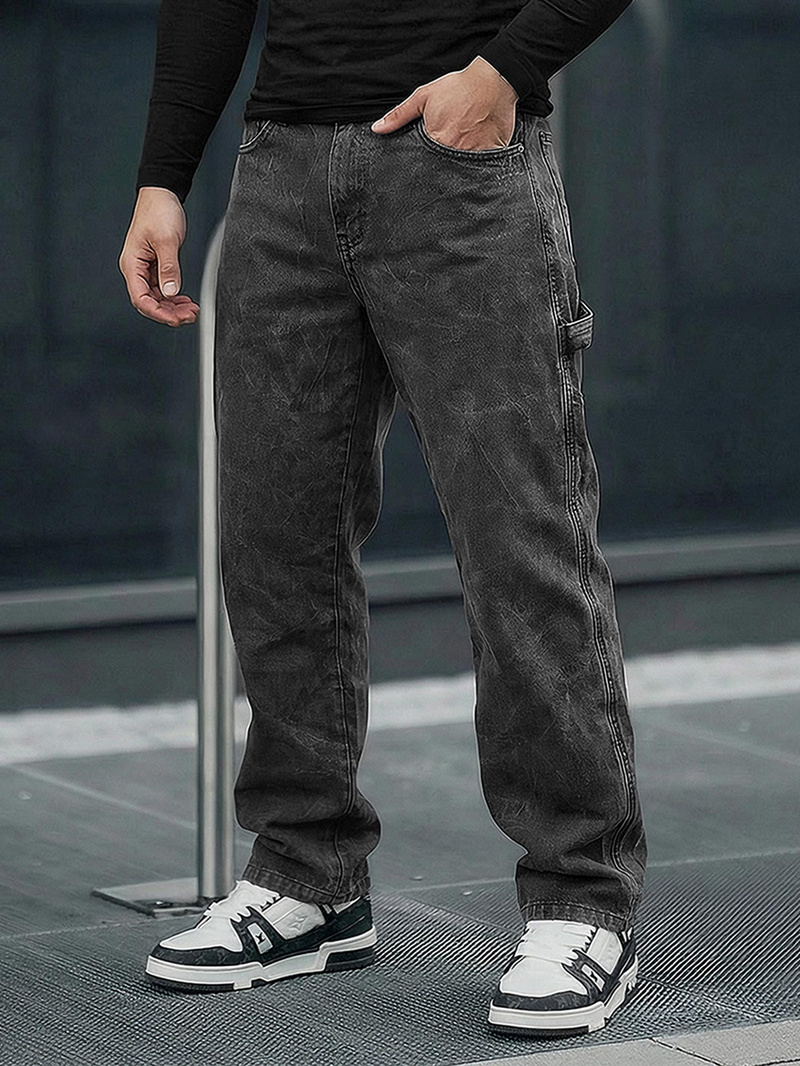 Мъжки дънки графитно OZONEE O/KK2828/5Z