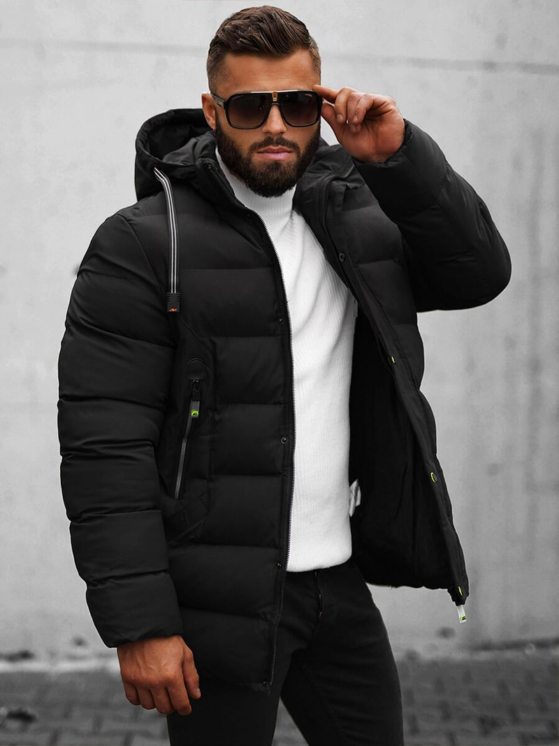 Зимно яке черно OZONEE JS/22M61/392