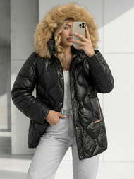 Дамско яке черно OZONEE O/5M3226/392Z