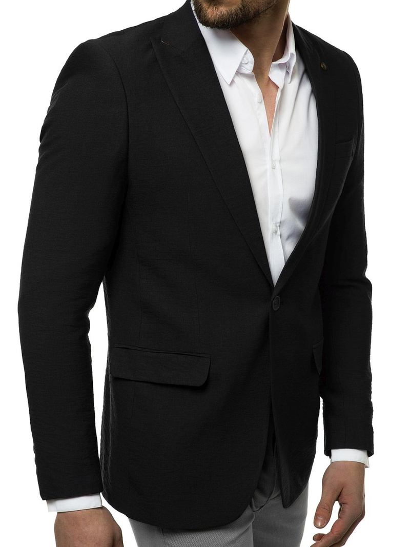 Сако черна OZONEE H/878