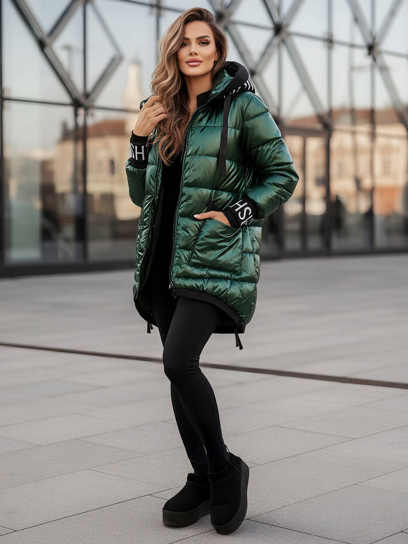 Дамско яке зелена OZONEE JS/5M3188/238Z