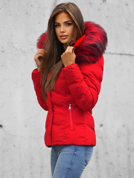Дамско яке червена OZONEE JS/M9057/270Z