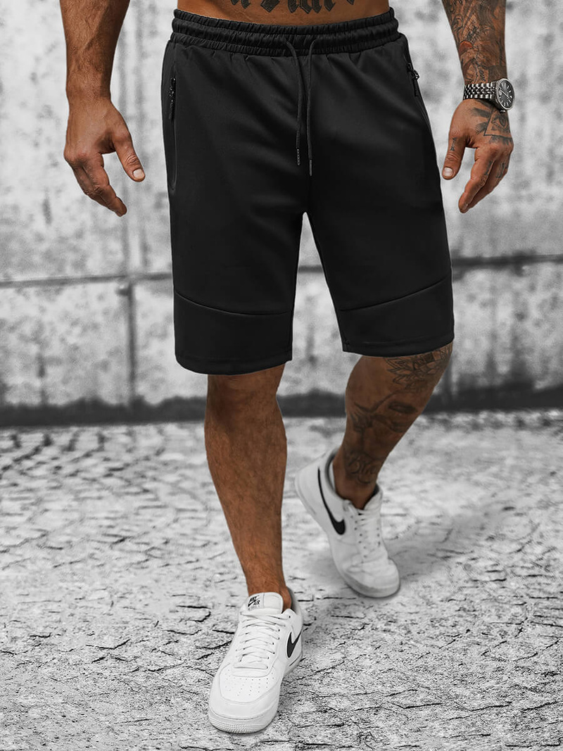 Мъжки панталонки черни OZONEE JS/8K929