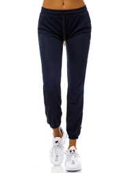 Дамски долнища на анцуг тъмносиньо OZONEE JS/1020/A4