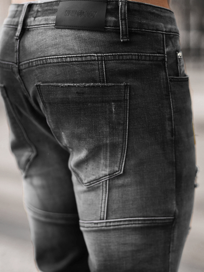 Мъжки дънки черни OZONEE NB/MP0047NZ