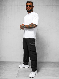 Мъжки панталони черни OZONEE O/PS5527