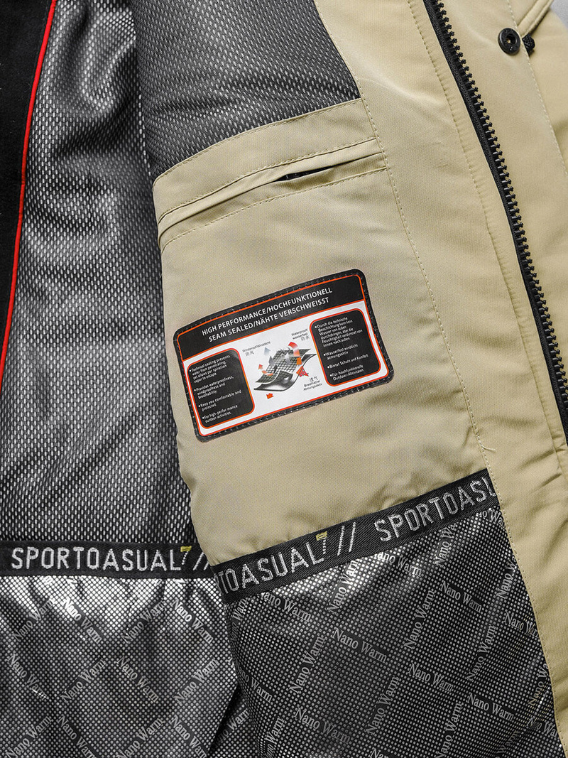 Мъжко яке бежова OZONEE JS/22M322/62