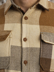 Мъжка риза камел OZONEE NB/MC728K