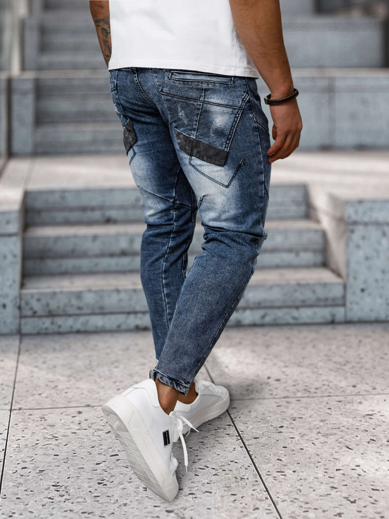 Мъжки дънки синьо OZONEE NB/MP0045B