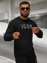 Мъжки суитшърт черна OZONEE O/D7394