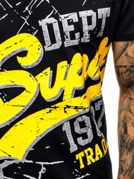 Мъжка тениска черен OZONEE JS/KS1942Z