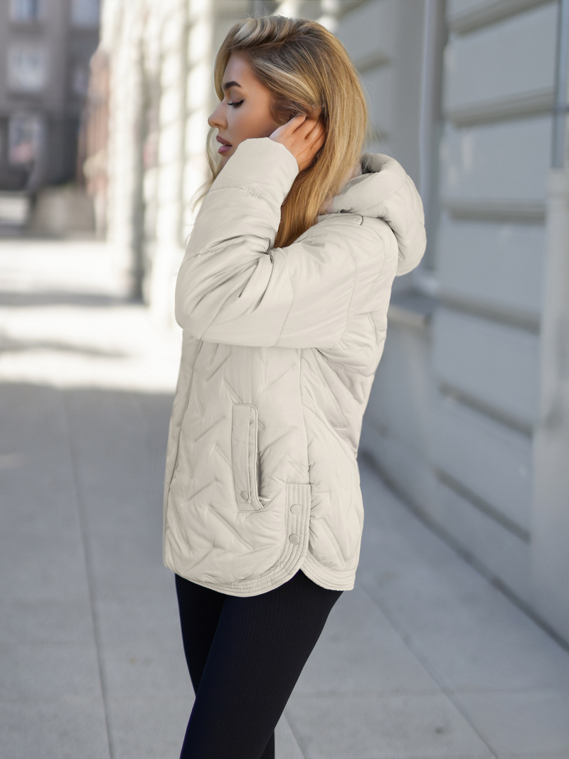 Дамско яке бежова OZONEE JS/16M9300/280