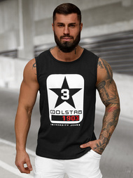 Мъжка тениска без ръкав черна OZONEE JS/8B1719/3Z