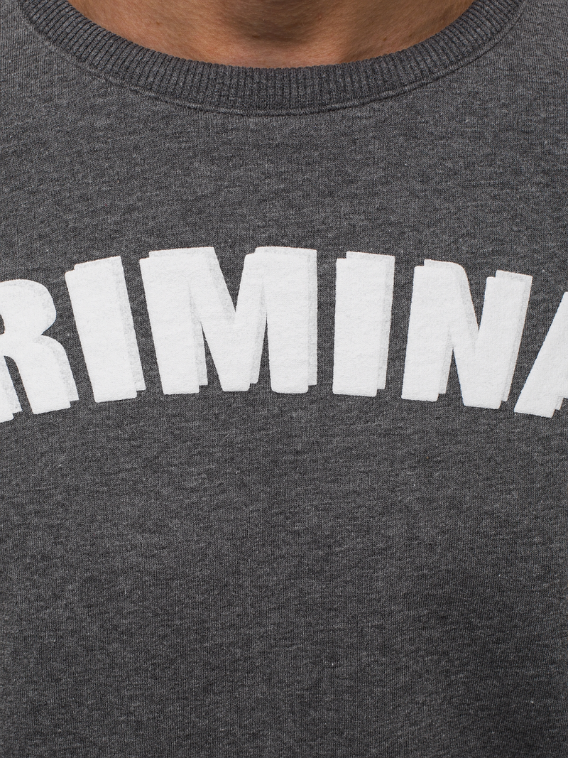 Мъжки суитшърт графитна OZONEE O/11113