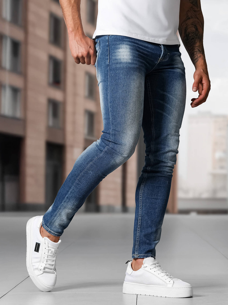 Мъжки дънки синьо OZONEE NB/MP0199BCZ