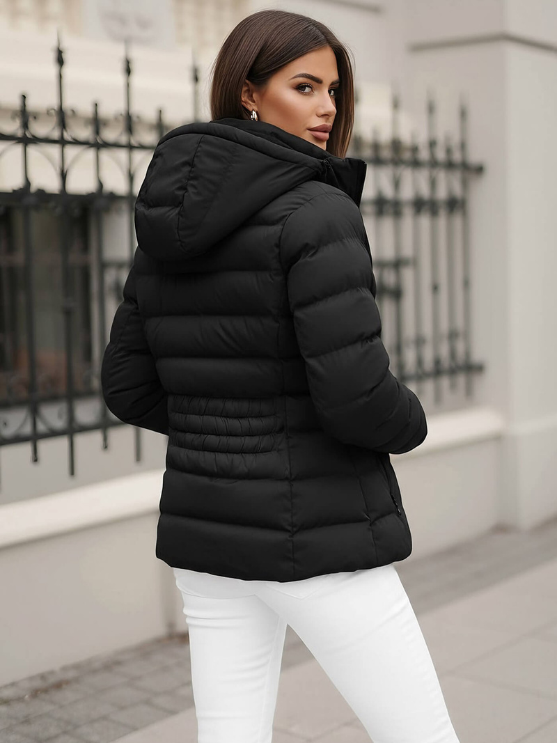 Дамско яке черна OZONEE JS/M769/392Z