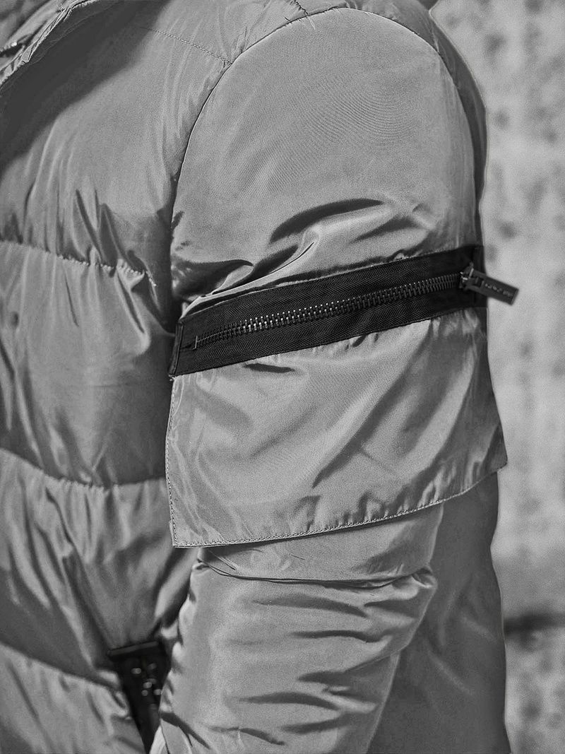 Мъжко яке сива OZONEE O/M799