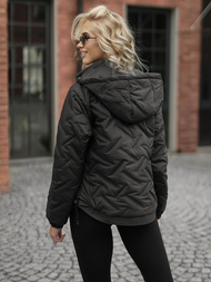 Дамско яке черно OZONEE JS/16M9315/392AZ