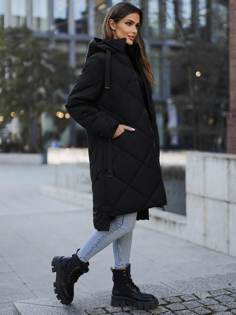 Дамско яке черно OZONEE JS/5M3168/392