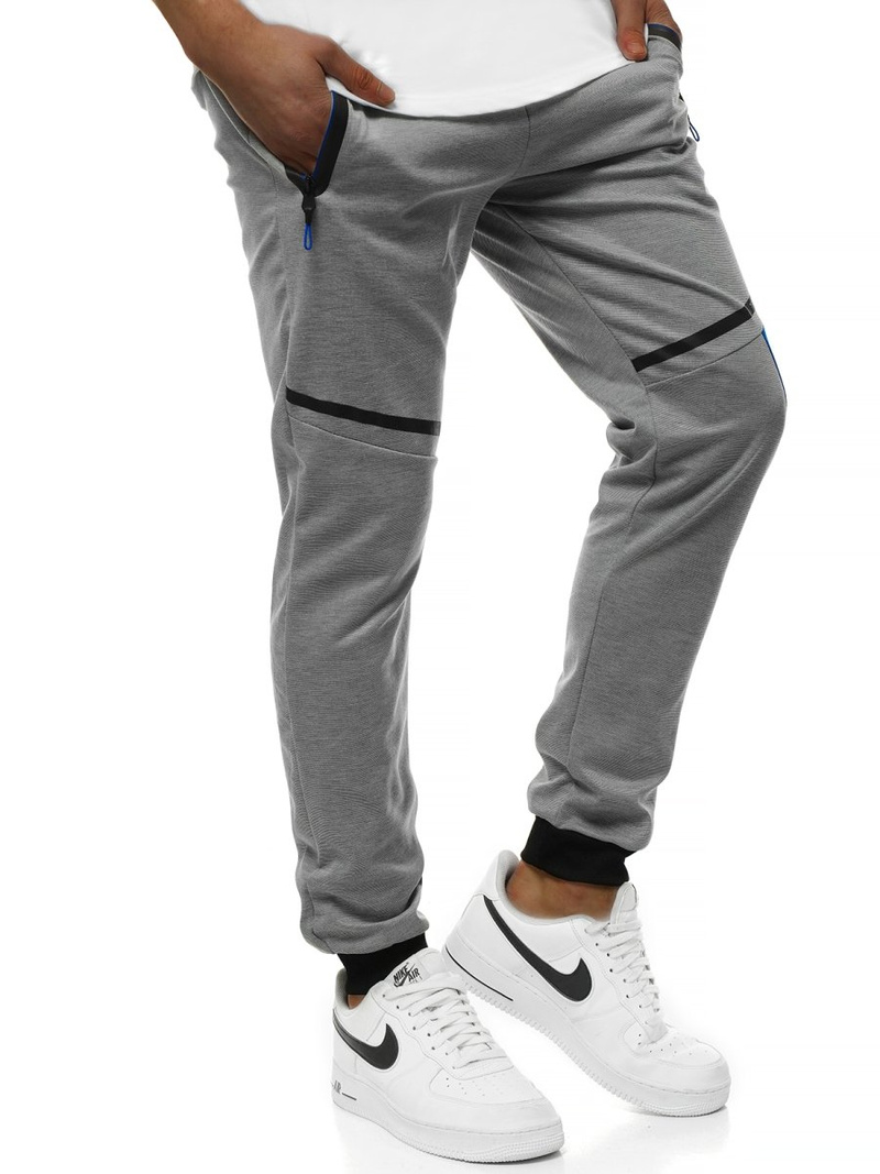 Мъжко долнище на анцуг сиво OZONEE JS/AM106