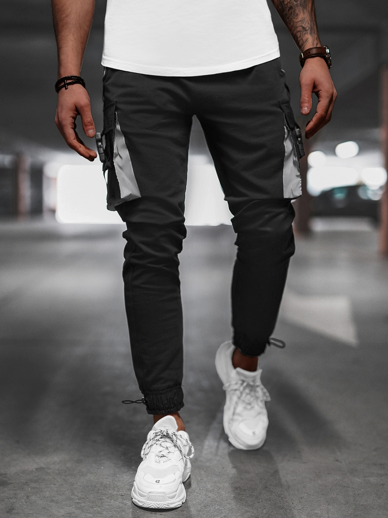 Мъжки панталони черни B/21203004Z