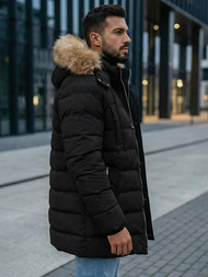 Мъжко яке черна OZONEE JS/5M3122/392Z