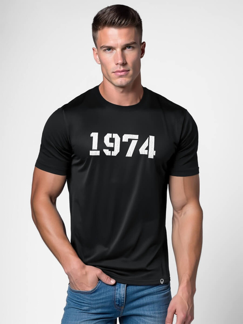 Мъжка тениска черен OZONEE NB/MT3130