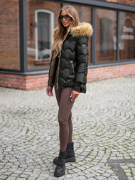 Дамско яке черно OZONEE JS/5M3337/392