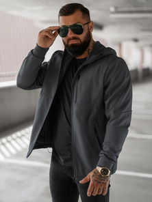 Мъжко яке softshell графитен OZONEE JS/27B6529/5Z