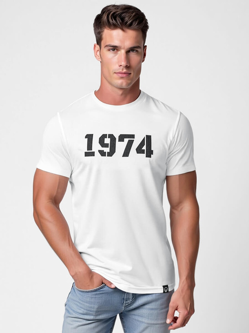 Мъжка Tениска бял OZONEE NB/MT3130
