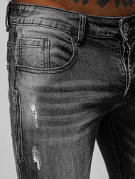 Мъжки дънки черни OZONEE NB/MP007NZ