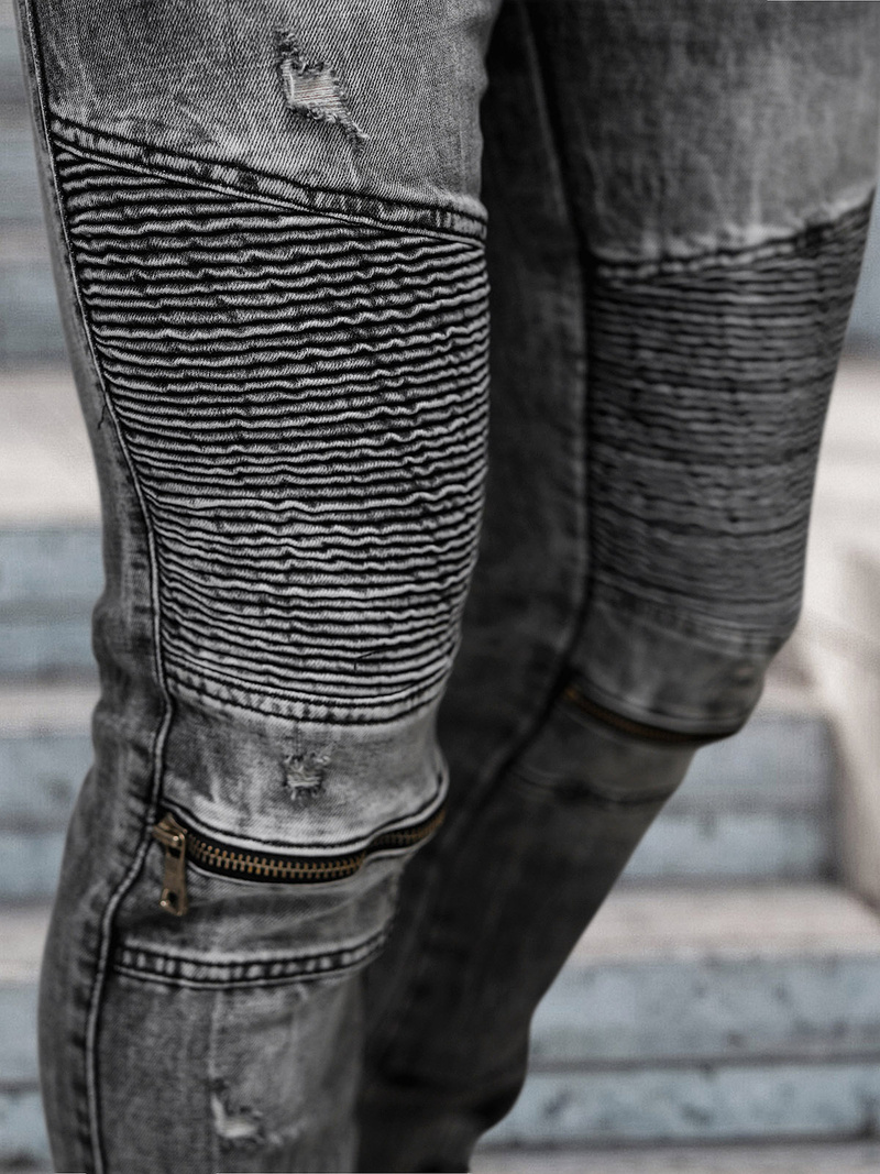 Мъжки дънки черни OZONEE NB/MP0069N