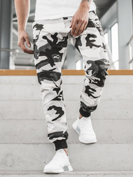 Мъжки панталони JOGGER черно-бяло OZONEE O/11103