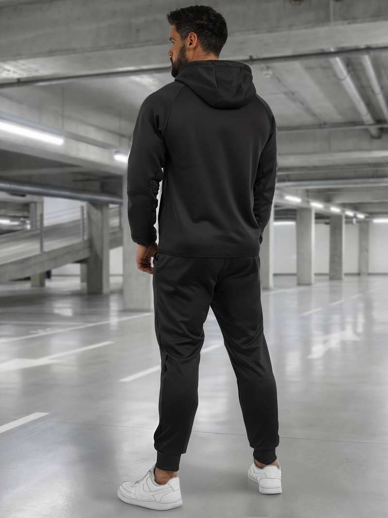 Мъжки спортен екип черен OZONEE JS/8C1966/3