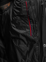 Мъжко яке черно OZONEE O/M3202