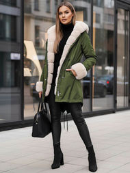 Дамско яке зелена OZONEE JS/M763/136Z