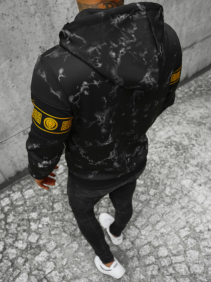 Мъжки суитшърт черен OZONEE JS/B8125