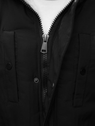 Зимно яке черно-бяла OZONEE O/5832/22Z