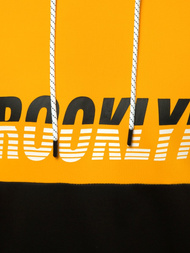 Мъжки суитшърт жълто-черно OZONEE JS/DD20127