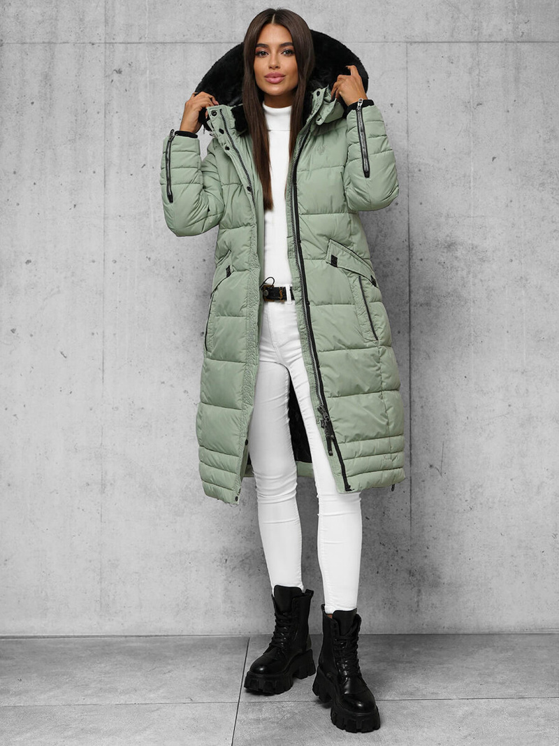 Дамско яке ментова OZONEE O/W377