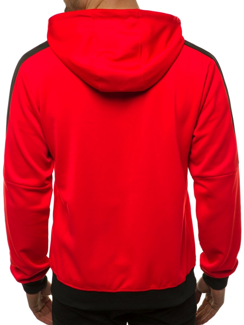 Мъжки суитшърт червена OZONEE JS/99005