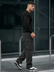 Мъжки дънки графитно OZONEE O/KK2828/5Z