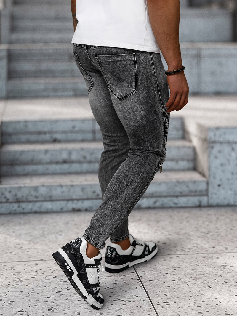 Мъжки дънки черни OZONEE NB/MP0069N