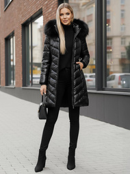 Дамско яке черна OZONEE JS/16M9100/392Z