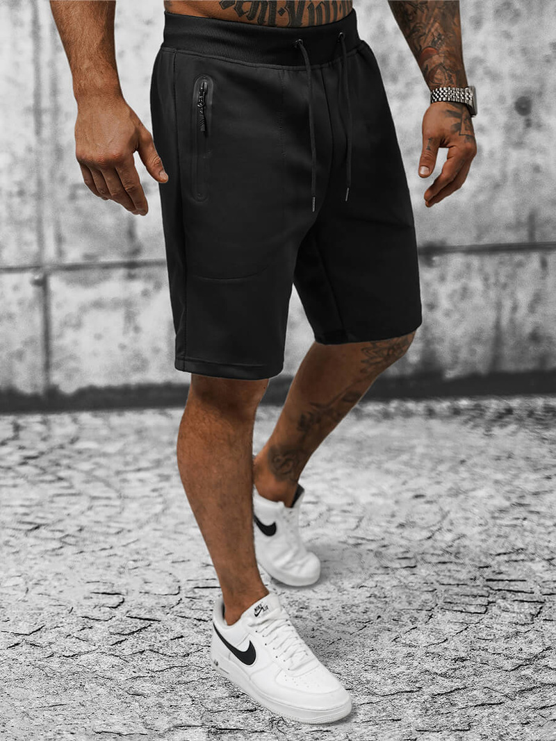 Мъжки панталонки черни OZONEE JS/8K935