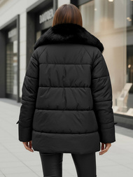 Дамско яке черно OZONEE JS/16M9185/392Z